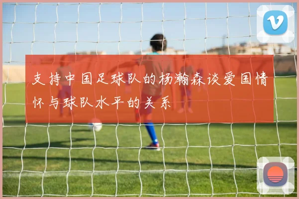 支持中国足球队的杨瀚森谈爱国情怀与球队水平的关系
