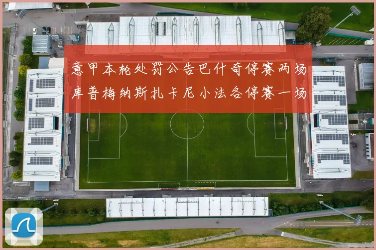 意甲本轮处罚公告巴什奇停赛两场库普梅纳斯扎卡尼小法各停赛一场